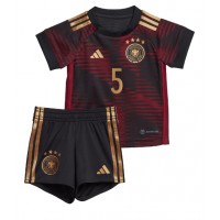 Camisa de Futebol Alemanha Thilo Kehrer #5 Equipamento Secundário Infantil Mundo 2022 Manga Curta (+ Calças curtas)